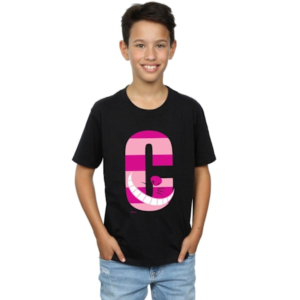 Disney Boys Alphabet A Is For Alice T-Shirt 7-8 År Svart Black 7-8 Years