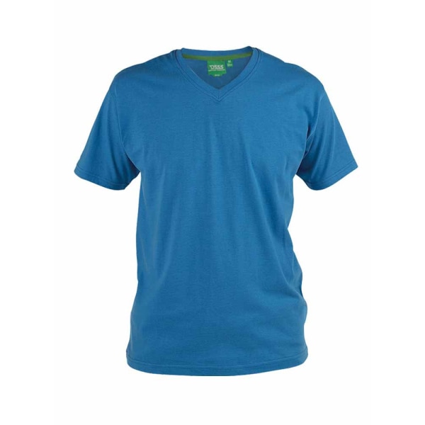 D555 Herr Signature-2 V-ringad T-shirt M Blå Blue M