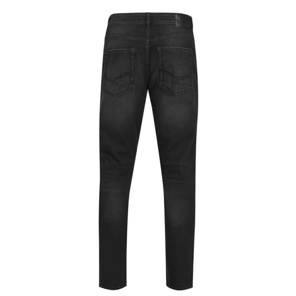 Firetrap Herr Enfärgade Slim Jeans 30S Svart Black 30S