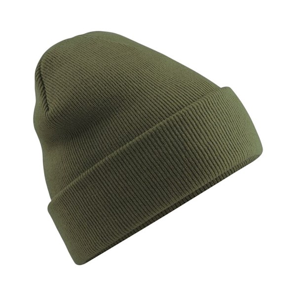 Beechfield Mjuk Feel Stickad Vintermössa En Storlek Eldröd Fire Red One Size
