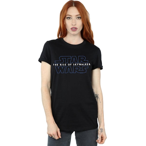 Star Wars The Rise Of Skywalker Dam/Damer  Logotyp Bomull Boyf Black M