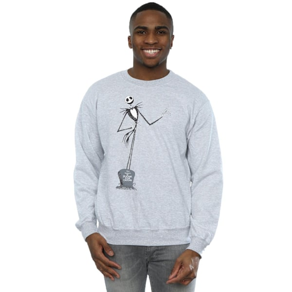 Disney Herr Nightmare Before Christmas Jack Pose Sweatshirt S S Sports Grey S