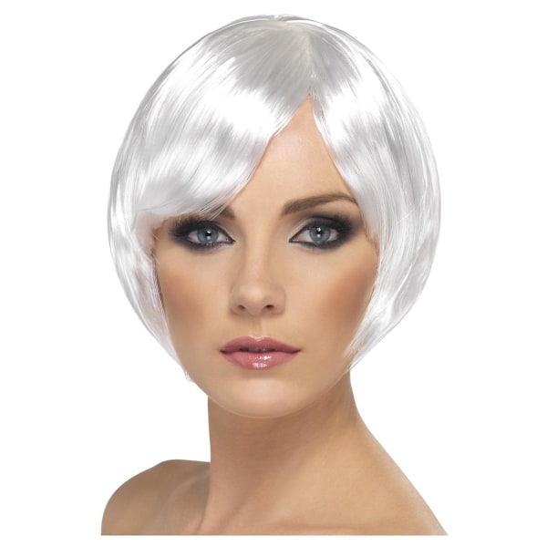 Smiffys Dam/Dam Babe Peruk One Size Vit White One Size