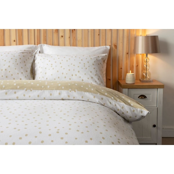 Belledorm Snowfall Påslakan Set Superking Creme/Vit Cream/White Superking