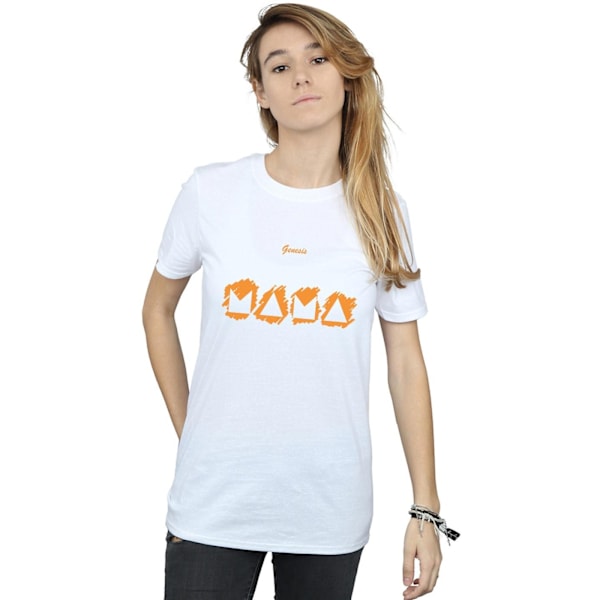 Genesis Womens/Ladies Mama Mono Cotton Boyfriend T-Shirt M Vit White M