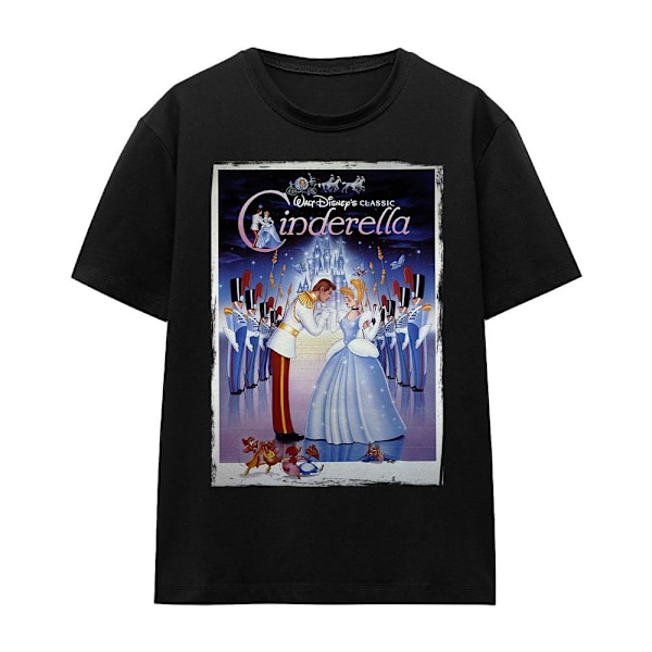 Cinderella Unisex Vuxen Poster T-Shirt XL Svart Black XL
