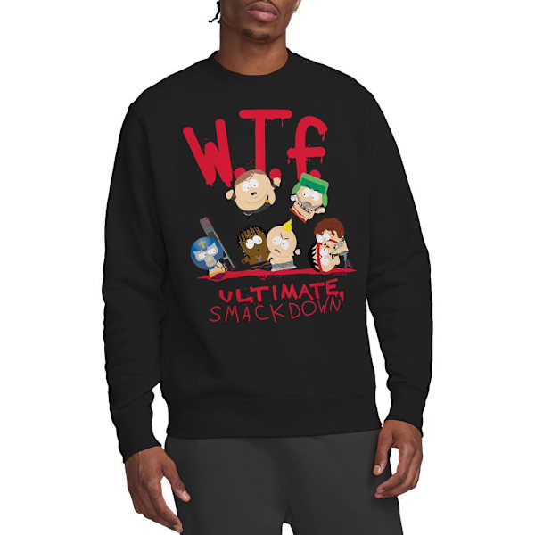 South Park Unisex Vuxen WTF Ultimate Smackdown Sweatshirt L Svart Black L