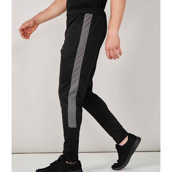 Finden & Hales Herr Stickad Träningsbyxor L Svart/Gunmetal Black/Gunmetal L