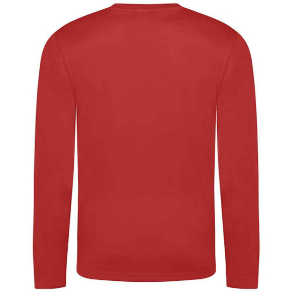 AWDis Cool Mens Moisture Wicking Long-Sleeved T-Shirt M Fire Re Fire Red M