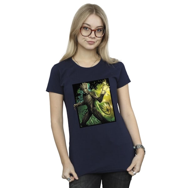 Marvel Dam/Kvinnor Guardians Of The Galaxy Groot Forest Energ Navy Blue M