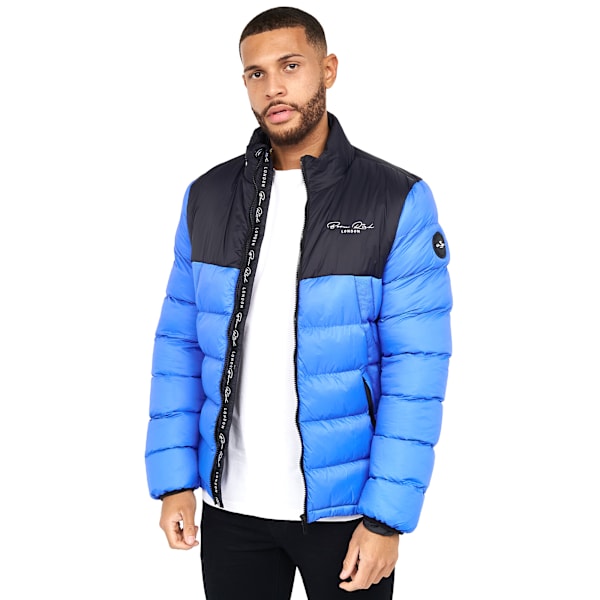 Born Rich Mens Lyden Oversized Puffer Jacket L Azure Azure L