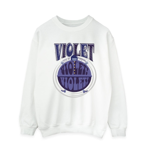 Willy Wonka Herr Violet Turning Violet Sweatshirt 5XL Vit White 5XL