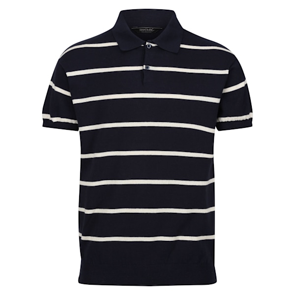 Regatta Arkose Stripe Knitted Polo Shirt M Navy/White Ston - Herr Navy/White Stone M