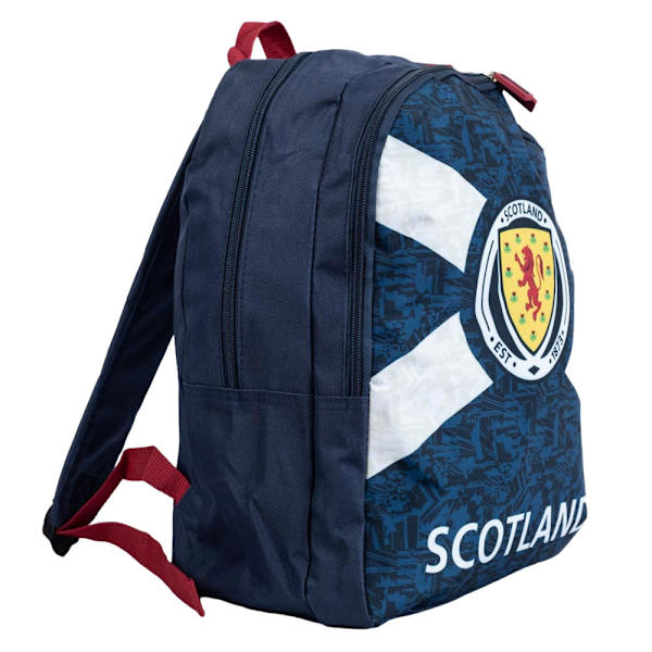 Ryggsäck med skotska FA-vapnet, One Size, Marinblå Navy Blue One Size