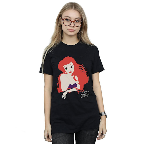 The Little Mermaid Dam/Damer Ariel Bomull Boyfriend T-shirt Black 3XL