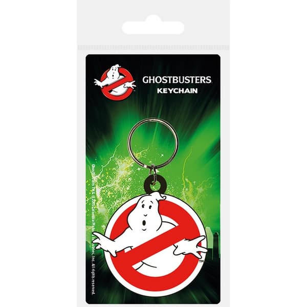 Ghostbusters logotyp gummiring nyckelring One Size röd/vit Red/White One Size
