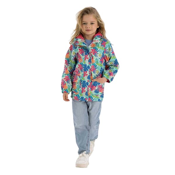 Minoti Flickor Tropisk Regnjacka 3-4 År Mint Mint 3-4 Years