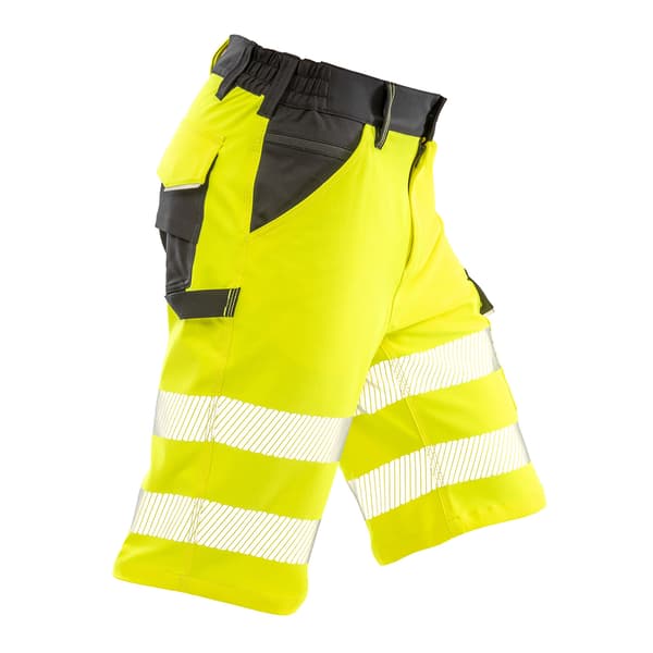 Result Safe-Guard Herr Dynamic Stretch Cargo Shorts 4XL Fluores Fluorescent Yellow 4XL