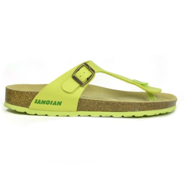 Sanosan Dam/Dam Geneve Sano Sandaler 4 UK Lime/Brun Lime/Brown 4 UK