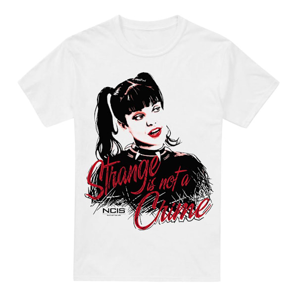 NCIS Herr T-shirt Strange Is Not A Crime S Vit White S