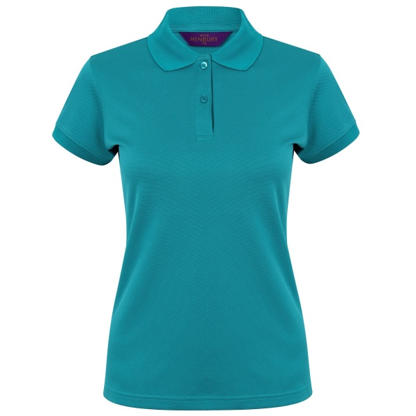 Henbury Womens/Ladies Coolplus® Fitted Polo Shirt L Bright Jade Bright Jade L