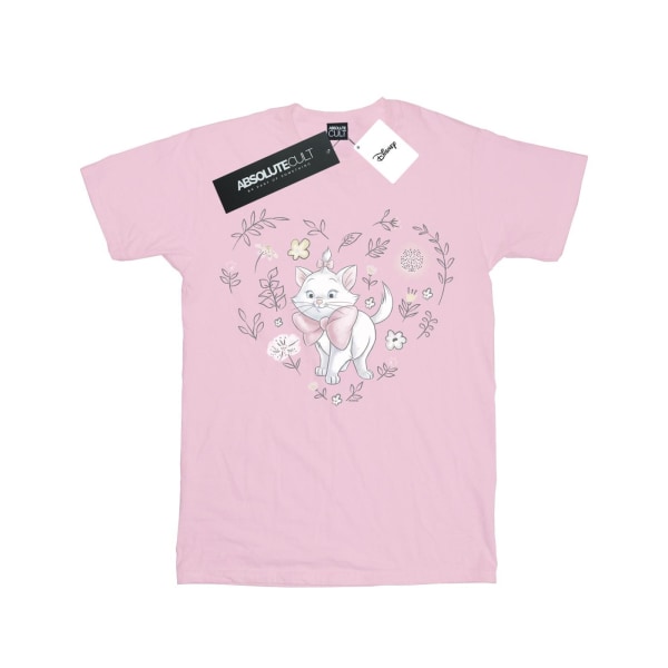 Disney Girls The Aristocats Marie Heart Bomull T-shirt 9-11 År Baby Pink 9-11 Years