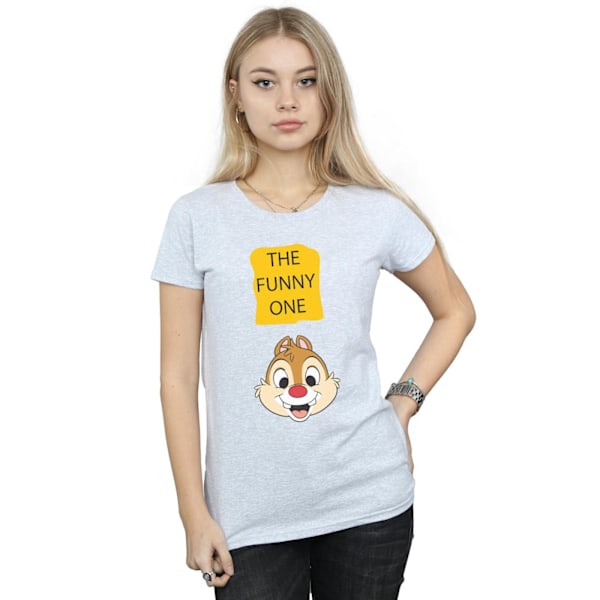 Disney Dam/Kvinnor Chip N Dale The Funny One Bomull T-shirt S Sports Grey S