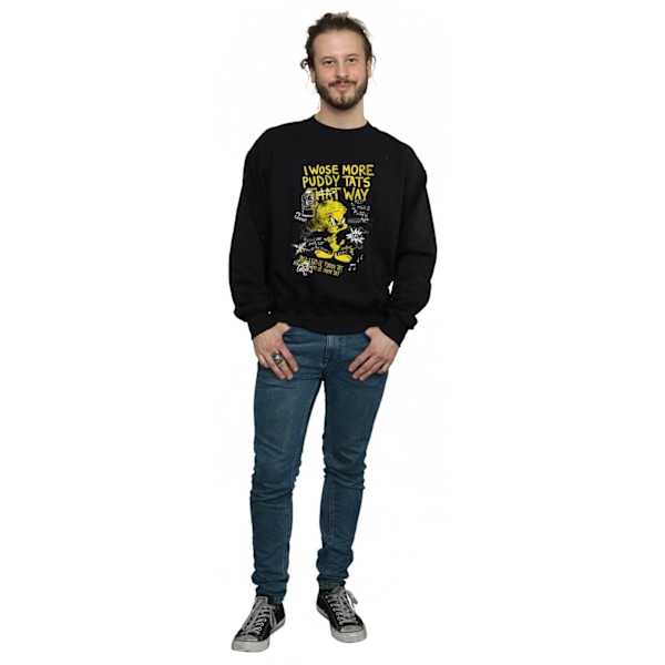 Looney Tunes Tweety Pie More Puddy Tats Sweatshirt L Svart Black L