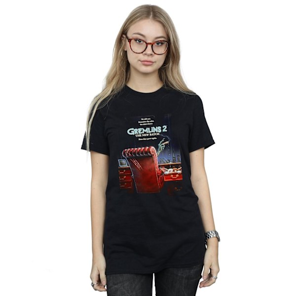Gremlins 2 Dam/Damer The New Batch Bomull Boyfriend T-Shirt Black S