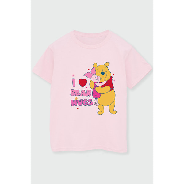 Disney Girls Winnie The Pooh Big Bear Hugs Bomull T-shirt 3-4 år Baby Pink 3-4 Years