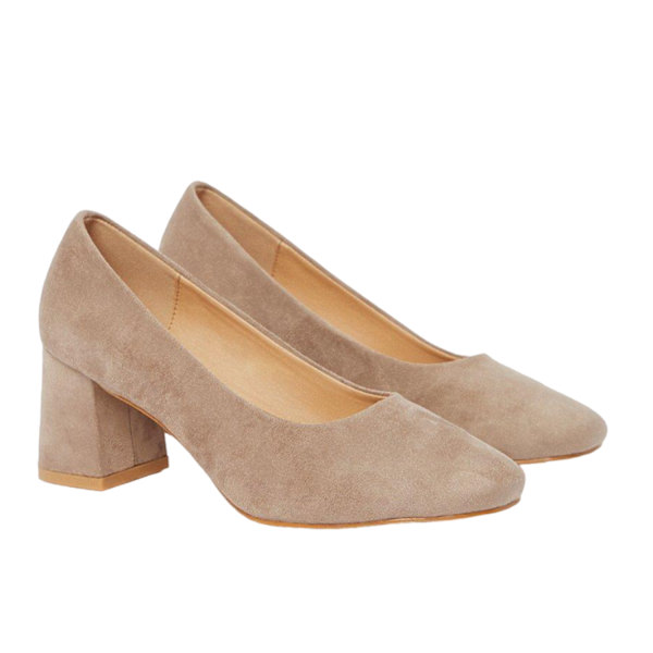 Dorothy Perkins Dam/Damer Elise Extra Wide Court Shoes 6 UK Taupe 6 UK