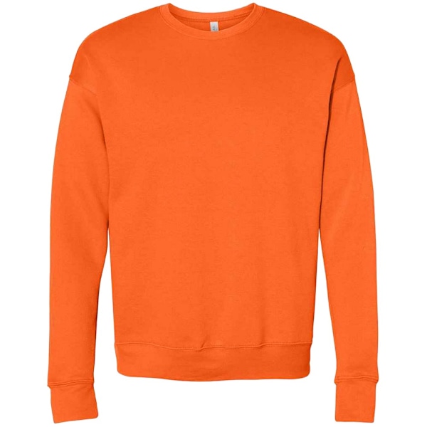 Bella + Canvas Unisex Drop Shoulder Sweatshirt M Orange Orange M