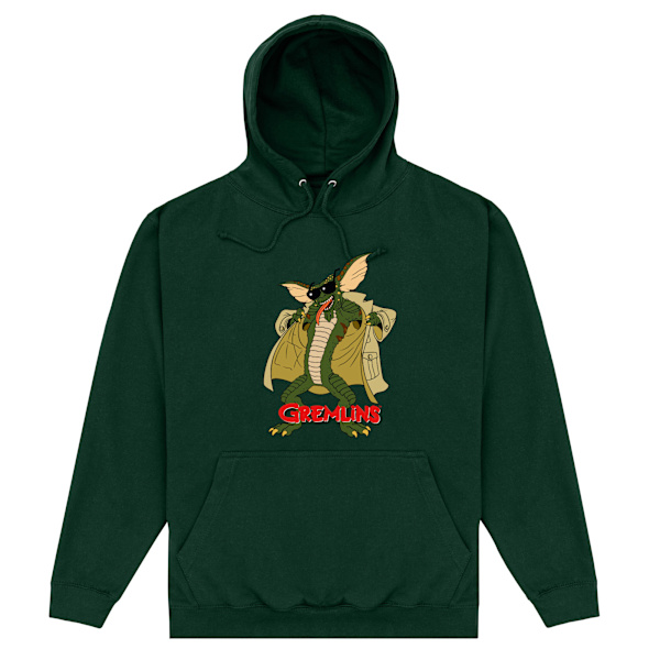 Gremlins Unisex Vuxen Flasher Hoodie XXL Forest Green Forest Green XXL