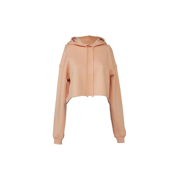 Bella + Canvas Cropped Hoodie Damer S Peach Peach S