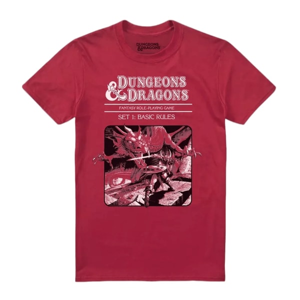 Dungeons & Dragons Män Basic Rules Box T-shirt M Cardinal Red Cardinal Red M