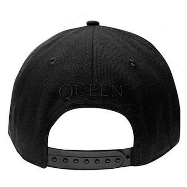 Queen Unisex Vuxen Crest Snapback Cap En Storlek Svart Black One Size