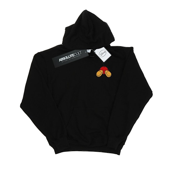 Disney Herr Mickey Mouse Bakside Brösttryck Hoodie XL Svart Black XL