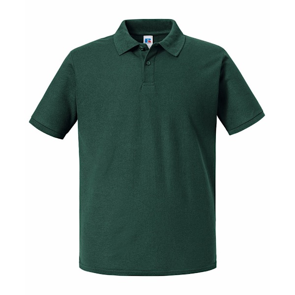 Russell Herr Authentic Eco Polo Shirt M Flaskegrön Bottle Green M