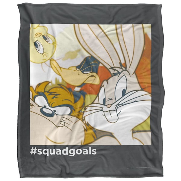 Looney Tunes #Squadgoals Filt En Storlek Flerfärgad Multicoloured One Size