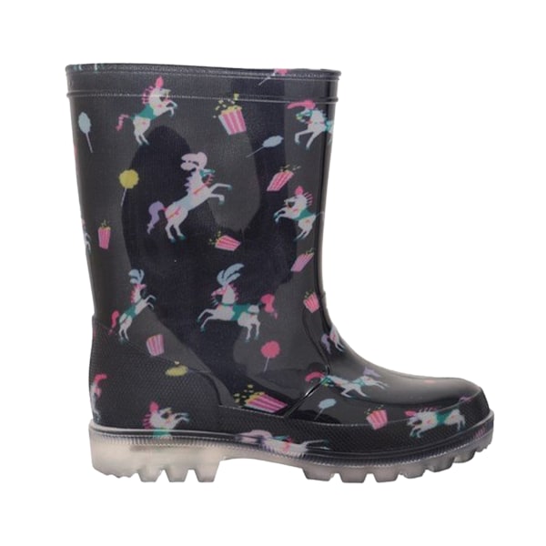 Mountain Warehouse Barnens/Barn Splash Wellington Boots 12 UK Fuchsia/Black/White 12 UK Child