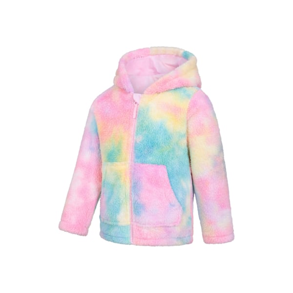 Mountain Warehouse Barn/Kids Mysig Regnbågshuvtröja med Full Zip Bright Pink 13 Years