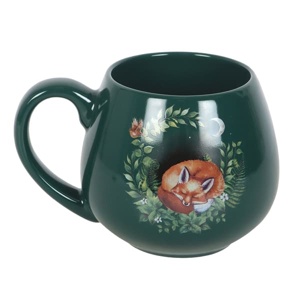 Something Different Sovande Räv Rundad Mugg One Size Grön Green One Size