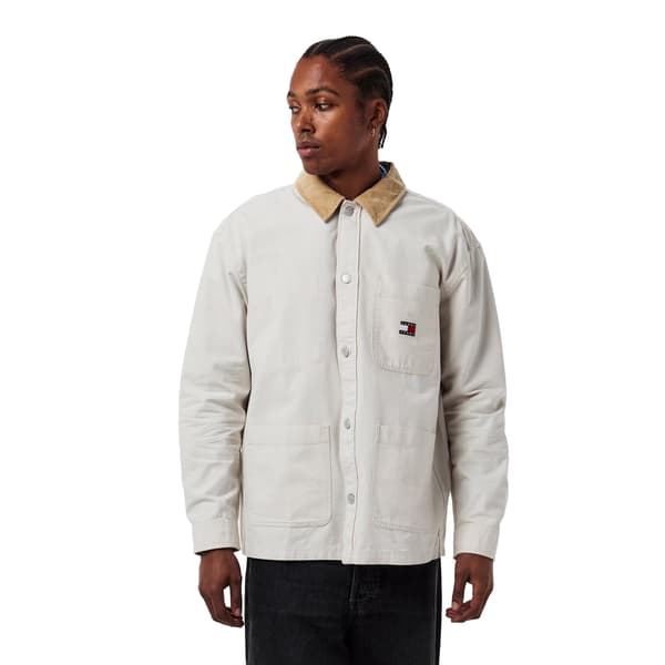 Tommy Jeans Herr Overshirt L Beige Beige L