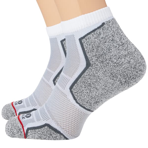 1000 Mile Mens Run Ankle Socks M Vit/Grå White/Grey M