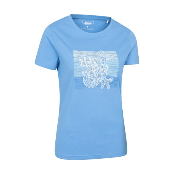 Mountain Warehouse Dam/Kvinnor Sjöhäst T-shirt 22 UK Blå Blue 22 UK