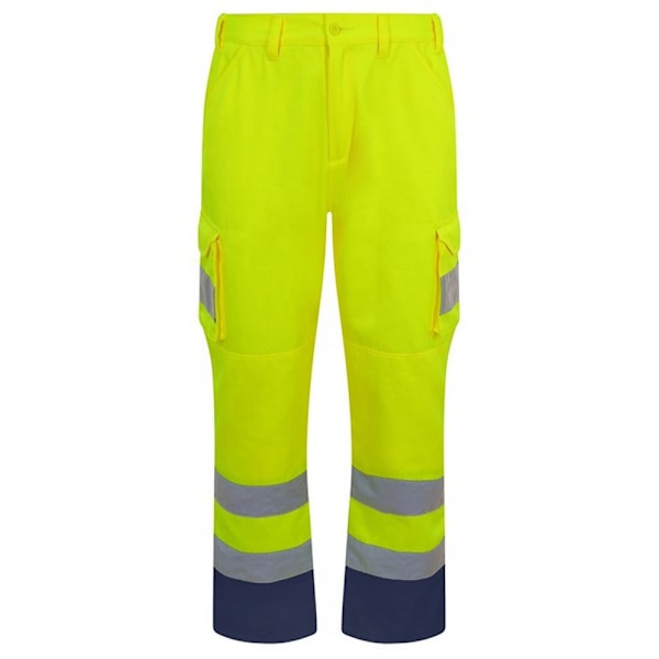 PRORTX Hi-Vis Cargo-byxor för män 4XL R Gul Yellow 4XL R