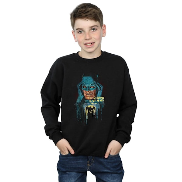 DC Comics Boys Batman TV-serie Mind On My Money Sweatshirt 9-11 Black 9-11 Years