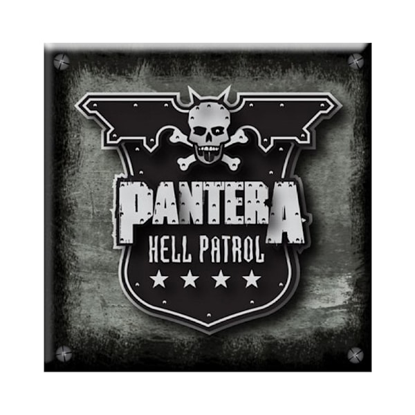 Pantera Hell Patrol Kylskåpsmagnet One Size Svart/Vit Black/White One Size