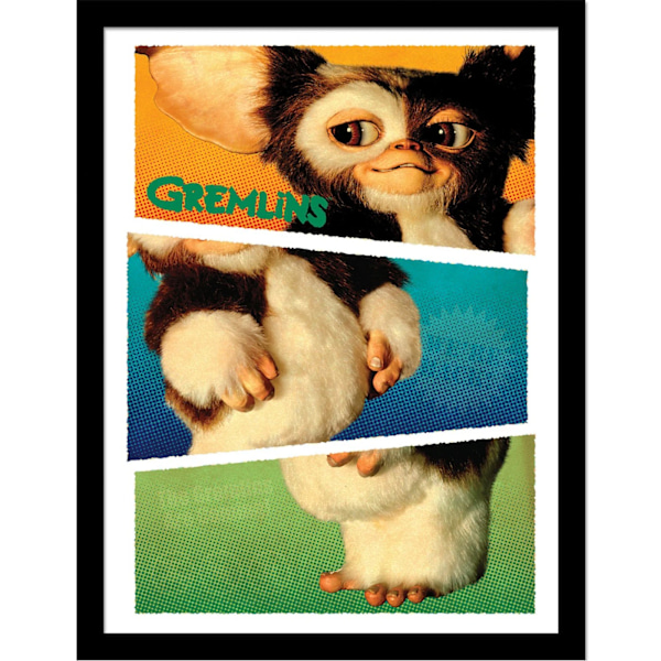 Gremlins Gizmo Breakdown Inramad Affisch 45cm x 35cm Flerfärgad Multicoloured 45cm x 35cm