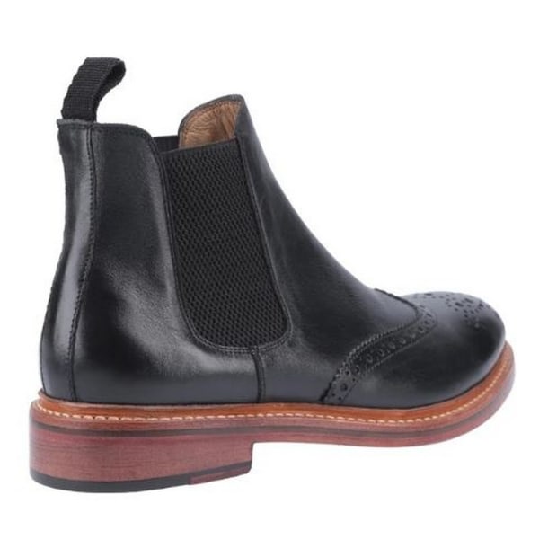 Cotwold herr Siddington läder elastiska dress boots 9 UK Bla Black 9 UK